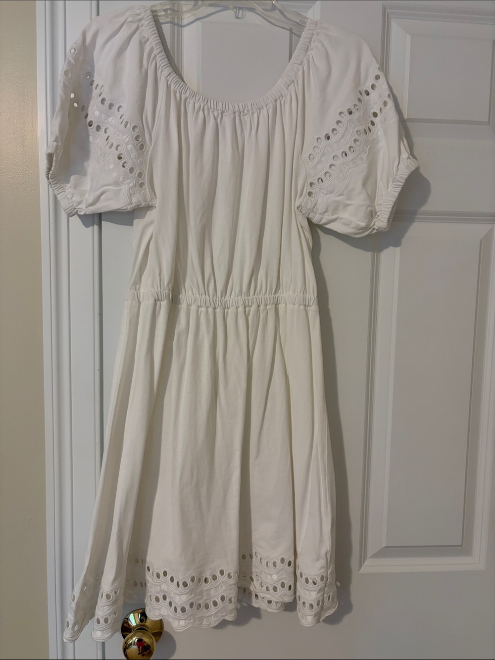 kate spade White Eyelet Midi Dress